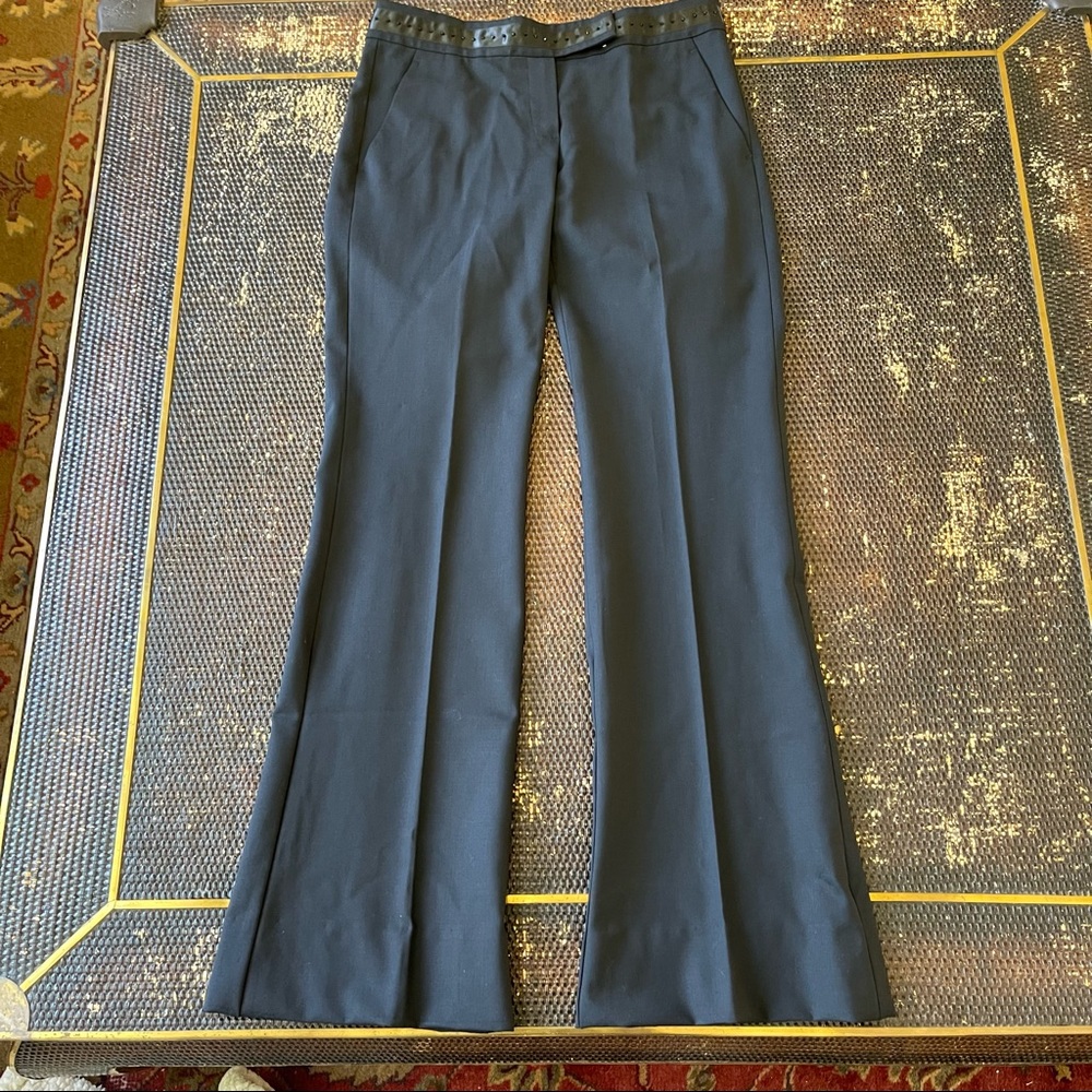 Theory TARA S Pants Mid Rise With Embellished Waist 4
